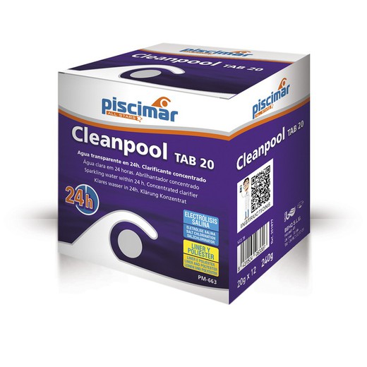 Clarificante Cleanpool Tab 20 Pm-663