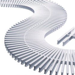 Modulo Rejilla Transversal Para Curvas Altura 22 Mm Y Anchura 335 Mm